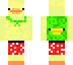 derp duck with cape and underpants