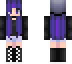 purple hair girl