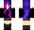purple hair girl