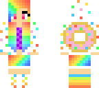 rainbow donut