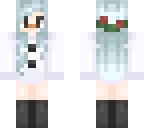 snow man girl
