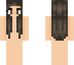 dark hair girl skin base