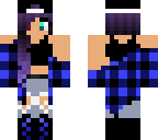 mi skin de pelo violeta