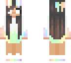 rainbow herobrine girl