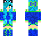 blue cat girl 