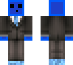blue slime in a suit