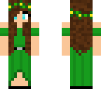 green dress