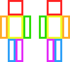 rainbow outline