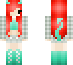red mint green white devil chibi