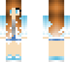 simple blue girl skin