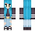 blue hair tumbler girl