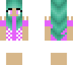 cute turquoise haired girl