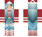 dull blue haired girl