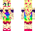 pixelated rainbow girl