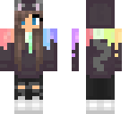 rainbow cat girl