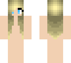 blonde hair girl skin base