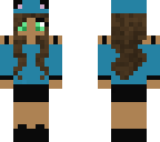 Blue Cat Girl | Minecraft Skin