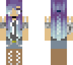 country pretty purple and blue hair girl