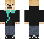 doge with black jacket