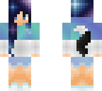 galaxy wolf blue sweatshirt girl