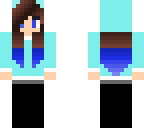 girl with blue tips