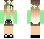 gree eyes flower band girl