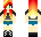 on fire