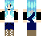 edit of a werewolf girl skin