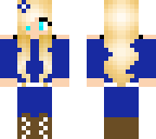 prom blue girl