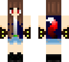 red blue werewolf girl