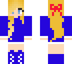simple girl blue
