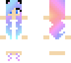 upgrated skin of raibow hair girl