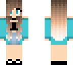 blue cardigen girl