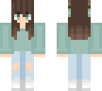 dull green girl