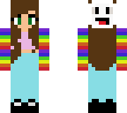 rainbow summer skull