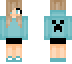teal creeper hoodie