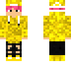yellow hoodie pink girl