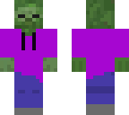 zombie with purple jacket