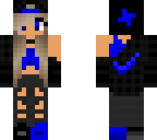 blue nike girl