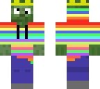 zombie with rainbow jacket