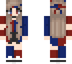 blue and red