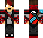 cool red herobrine wolf