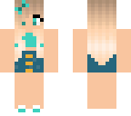 cute turquoise girl