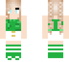green sporty girl