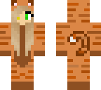 mottled brown tabby cat girl