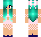 pretty blue hair girl