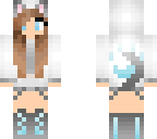 winter cat girl