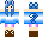 blue cat girl