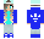 blue girl