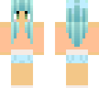 blue haired beauty